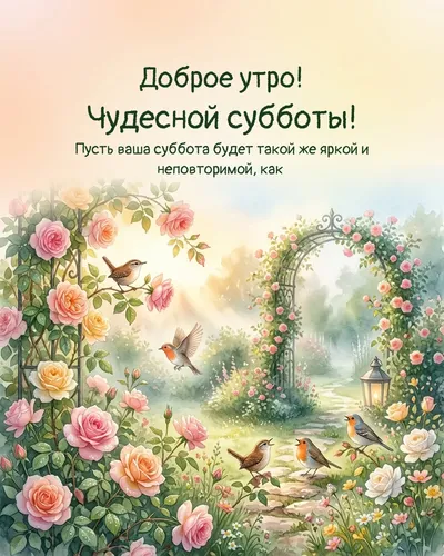 Доброе утро! Чудесной субботы! — morning garden 05
